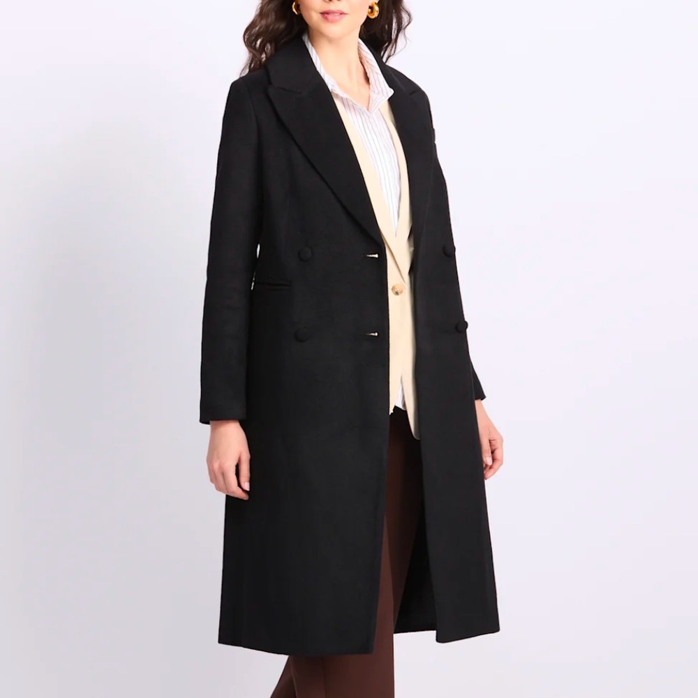 NWT Avec Les Filles Double Breasted Coat